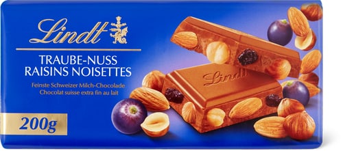 Chocolate bar Grape and nut