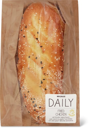 Daily Fried Chicken Sandwich with Herb and Yoghurt Sauce