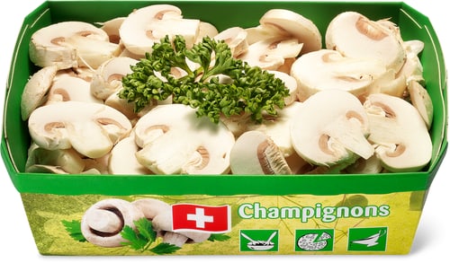 Pilze weiss geschnitten