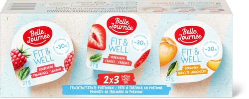Fit & Well Jam Raspberry, Apricot & Strawberry