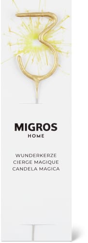 Sparkler Number 3 Gold (Art: ZAHL 3)