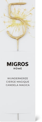 Magic Candle Number 5 Gold (Art: ZAHL 5)