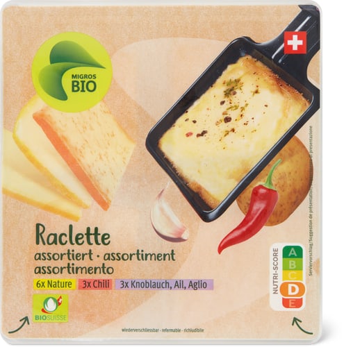 Migros Bio Raclette Scheibe assortiert