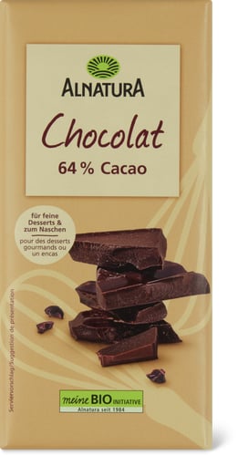 Bio Chocolate Bar 64% Cocoa