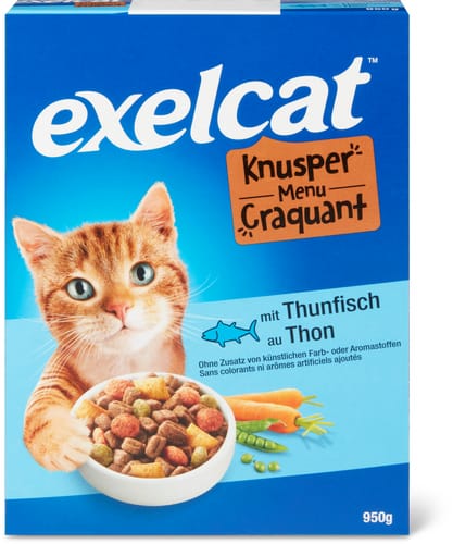 Exelcat Crunchy Menu with tuna