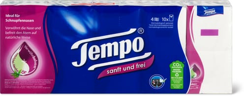 Gentle & Free handkerchiefs 4-ply with oil & balm