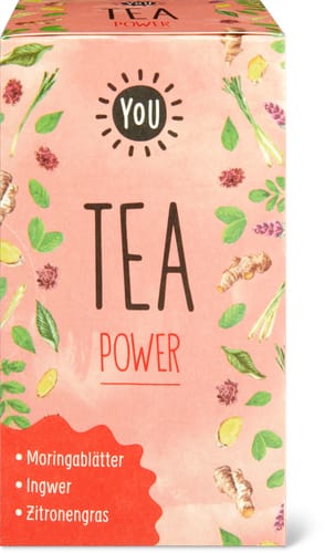 YOU Bio Power Herbal Tea Moringa Leaves, Ginger & Lemongrass