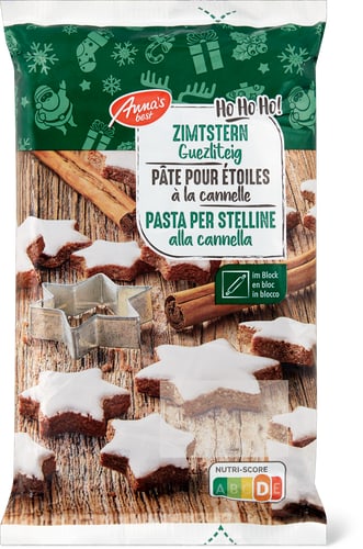 Zimtsternteig Block