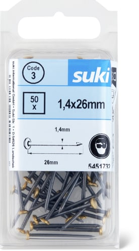 Steel Nails 1.4 x 26 mm