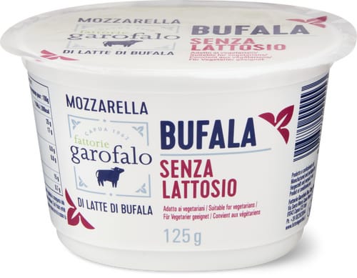 Mozzarella bufala sin lattosio