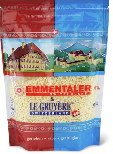 Emmentaler & Gruyère gerieben