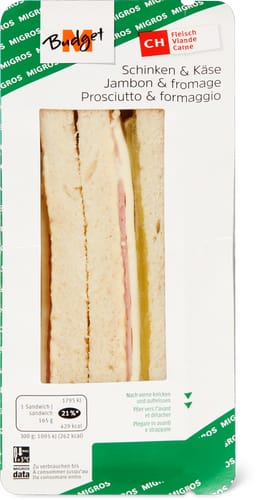 Sandwich Schinken-Käse