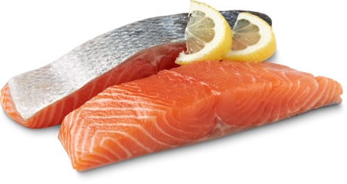 Organic salmon fillet
