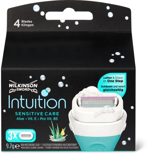 Sensitive Care Replacement Blades Foams & Shaves Simultaneously