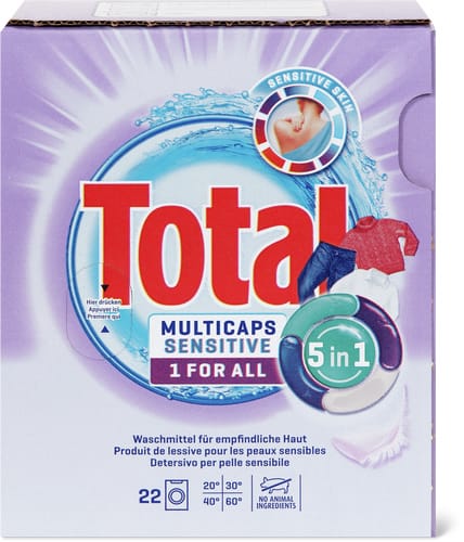 Total Multicaps 22 washes, 1 for all Sensitive