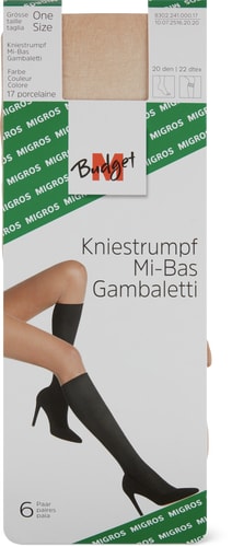 Ladies’ Knee-High Stockings (Grösse: one size, Farbe: porcelaine)