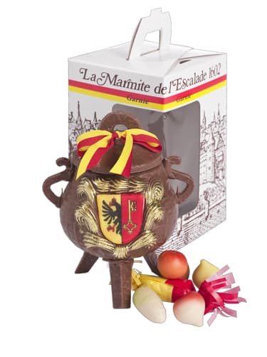 Marmite de l'Escalade Cioccolato al latte, con ripieno