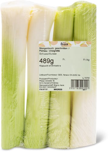 Lauch geschnitten
