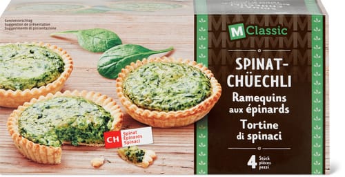 Spinach tartlets
