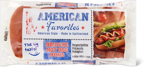 Brioche Hot Dog Buns Pre-Cut