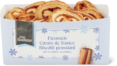 Heart-Shaped Pastries With Cinnamon