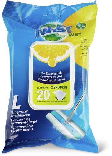 Chiffons de rechange nettoyage humide, taille L