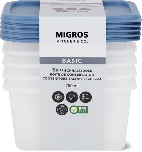 Storage tin transparent 0.5L