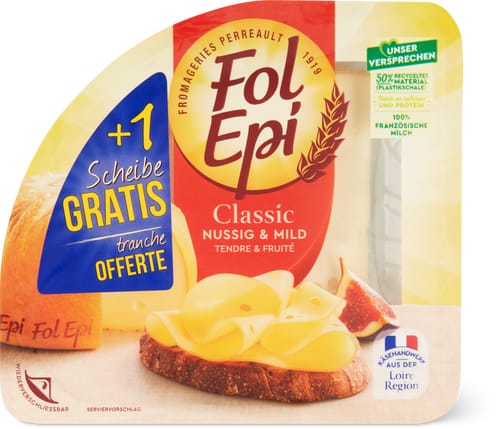 Fol Epi Fromage à pâte mi-dure en tranches