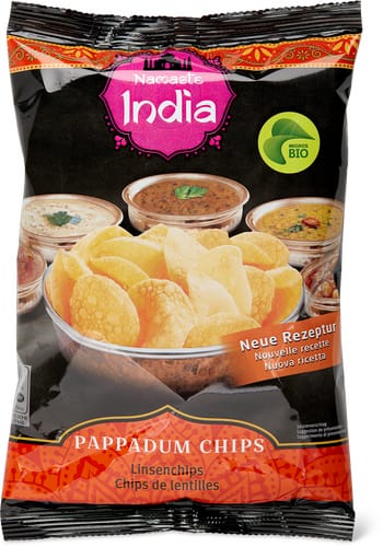 Bio Popadom Chips Lentil Chips