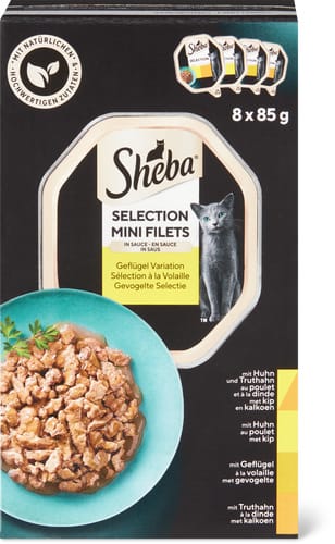 Sheba Sélection Mini filetti in salsa Alimento a base di pollame