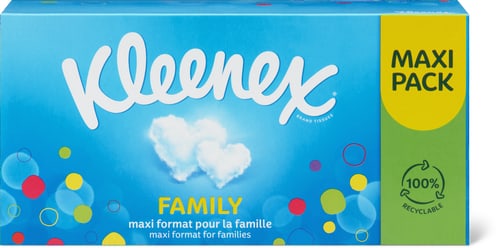 Maxi Cosmetic Tissue Family Box 2-Ply