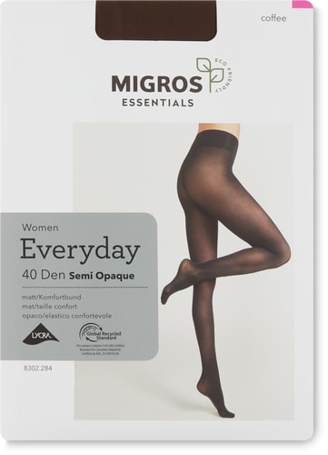 Essentials Collant da donna Semi Opaque 40 Den (Taglie: M, Colore: coffee)