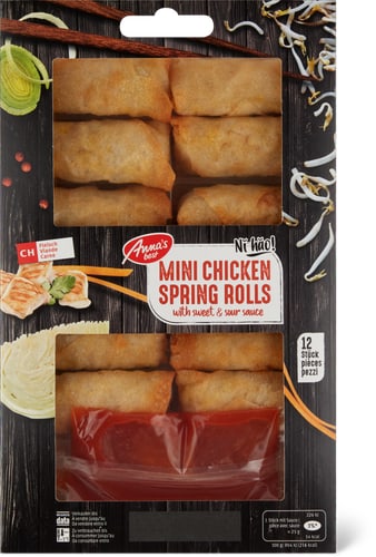Mini Spring Rolls Chicken with Sweet & Sour Sauce