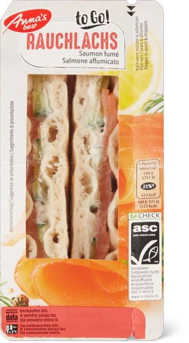 ASC Smoked Salmon Sandwich