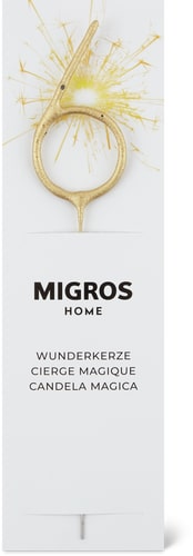 Sparkler in Number 6 Shape Gold (Art: ZAHL 6)