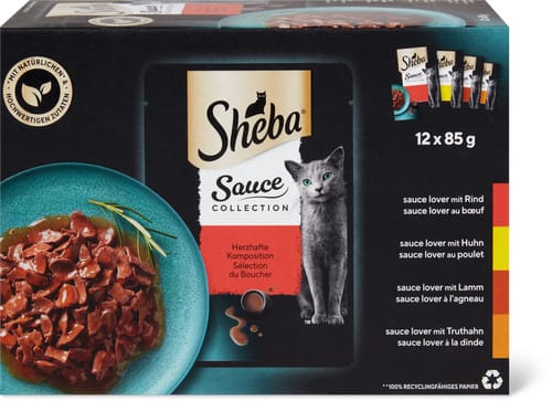 Sheba Sauce Collection With Beef, Chicken, Lamb and Turkey