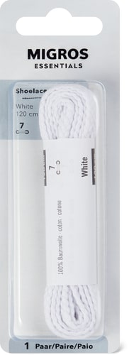Lacets Plats (Couleur: blanc, Taille: 120)
