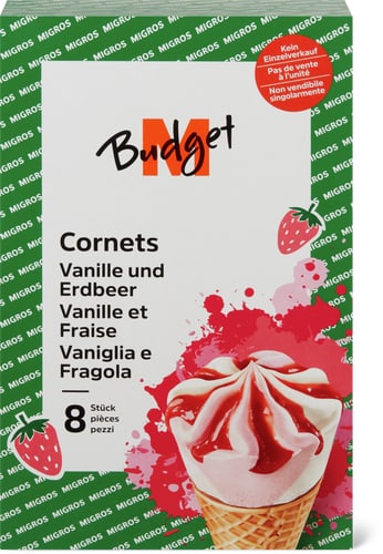 Cones Vanilla and strawberry