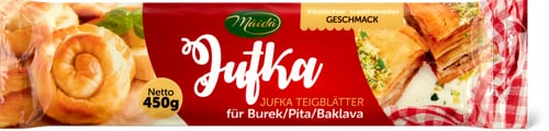 Jufka pastry sheets for burek, pita and baklava