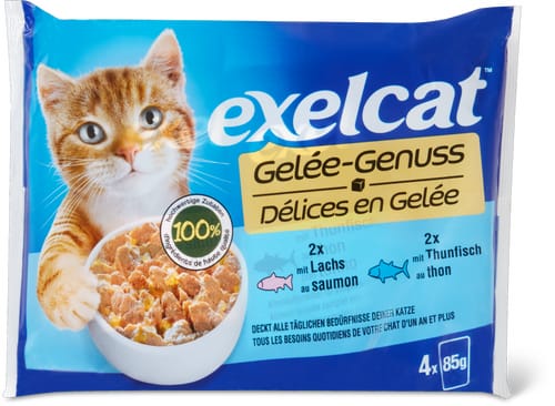 Exelcat Jelly delight with salmon and tuna