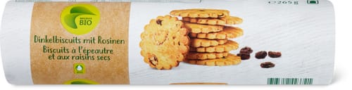 Bio Biscuits à l’épeautre et aux raisins secs