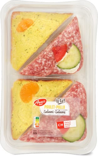 Canapé Poulet / Salami