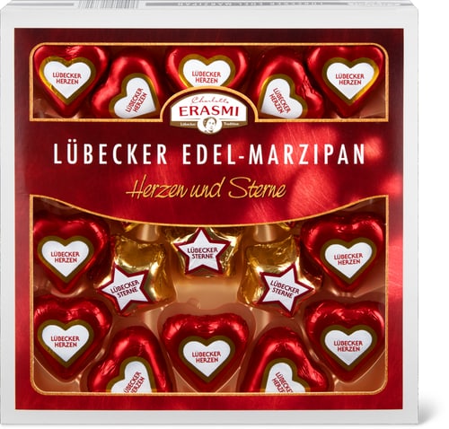 Lübeck Marzipan Hearts & Stars