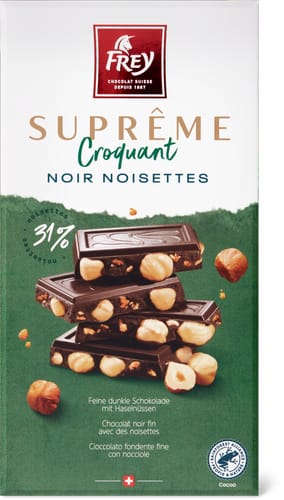 Suprême  Chocolate Bar Dark With Hazelnuts