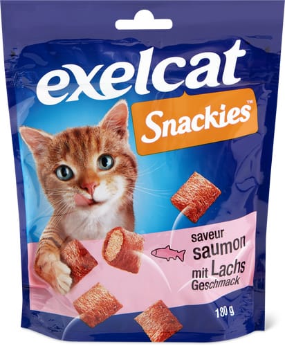 Exelcat Snackies with salmon