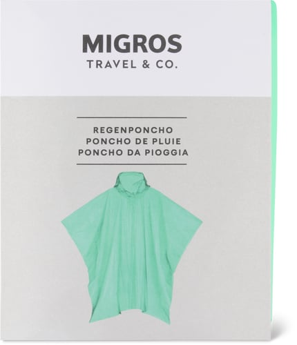 Regenponcho (Farbe: gruen, Grösse: one Size)