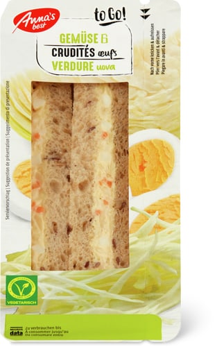 Sandwich Gemüse Ei