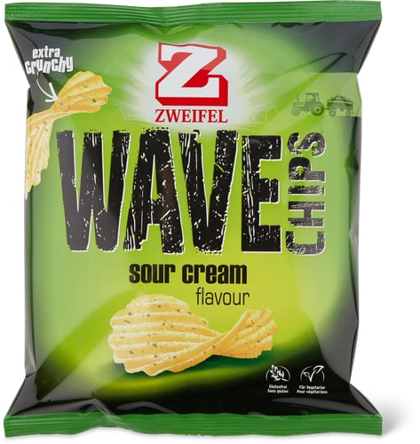 Wave Crisps sour cream flavour