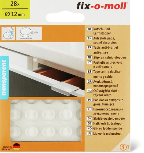 Anti-Slide Pads, Sound Absorbing, Ø12mm