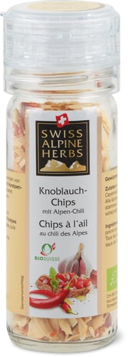 Bio Chips all'aglio con peperoncino delle Alpi